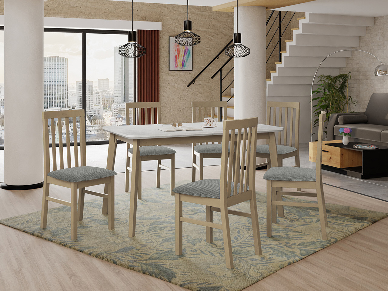 Обеденный гарнитур Victorville 267 (Сонома Дуб)