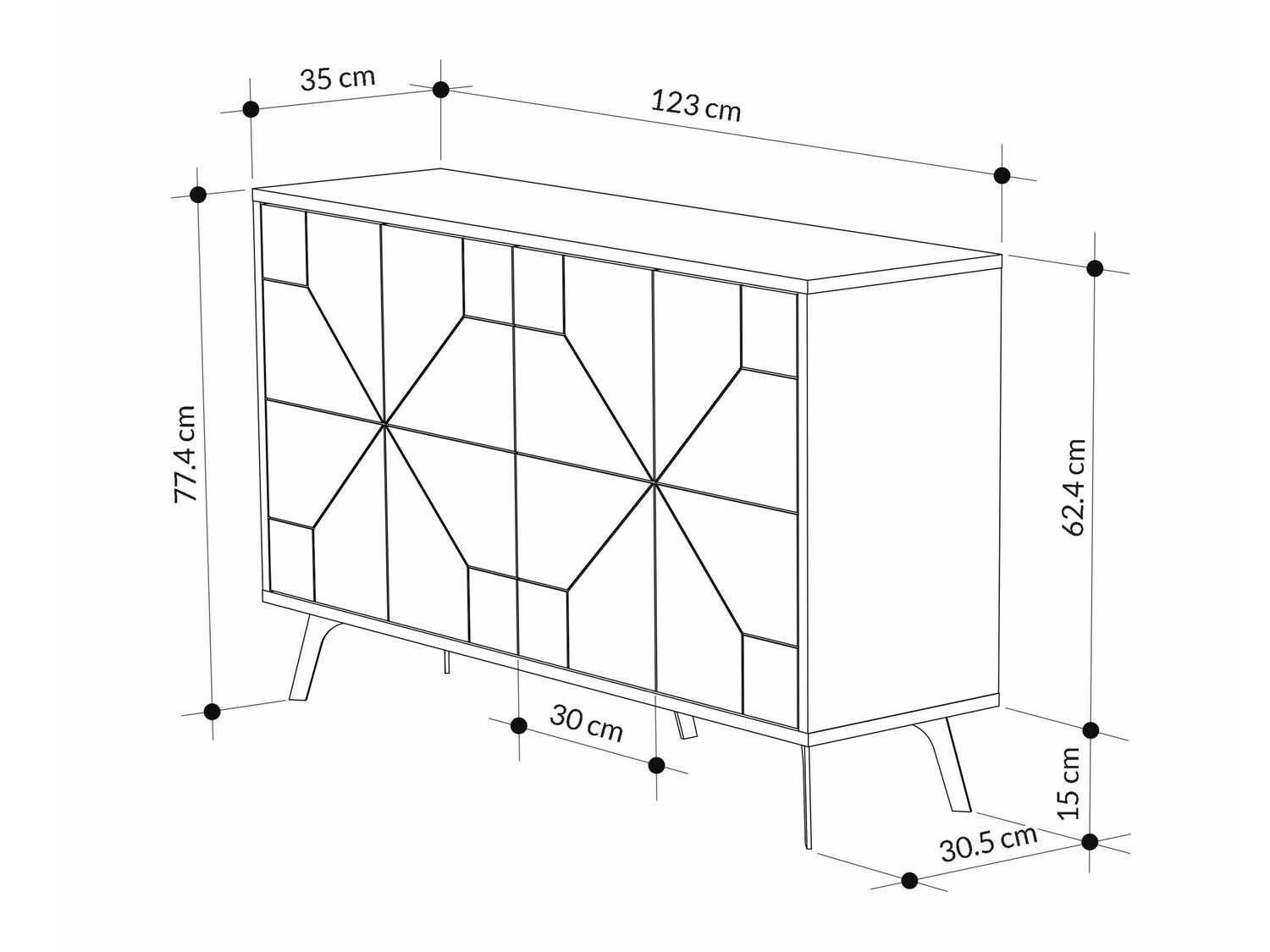 Шкафчик Kailua 426 (Крем)