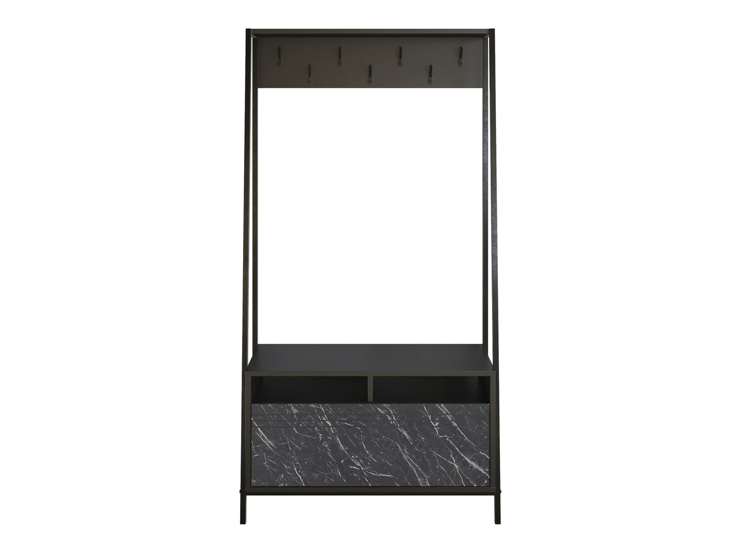 Прихожая Kailua 462 (Чёрный + Черный мрамор)