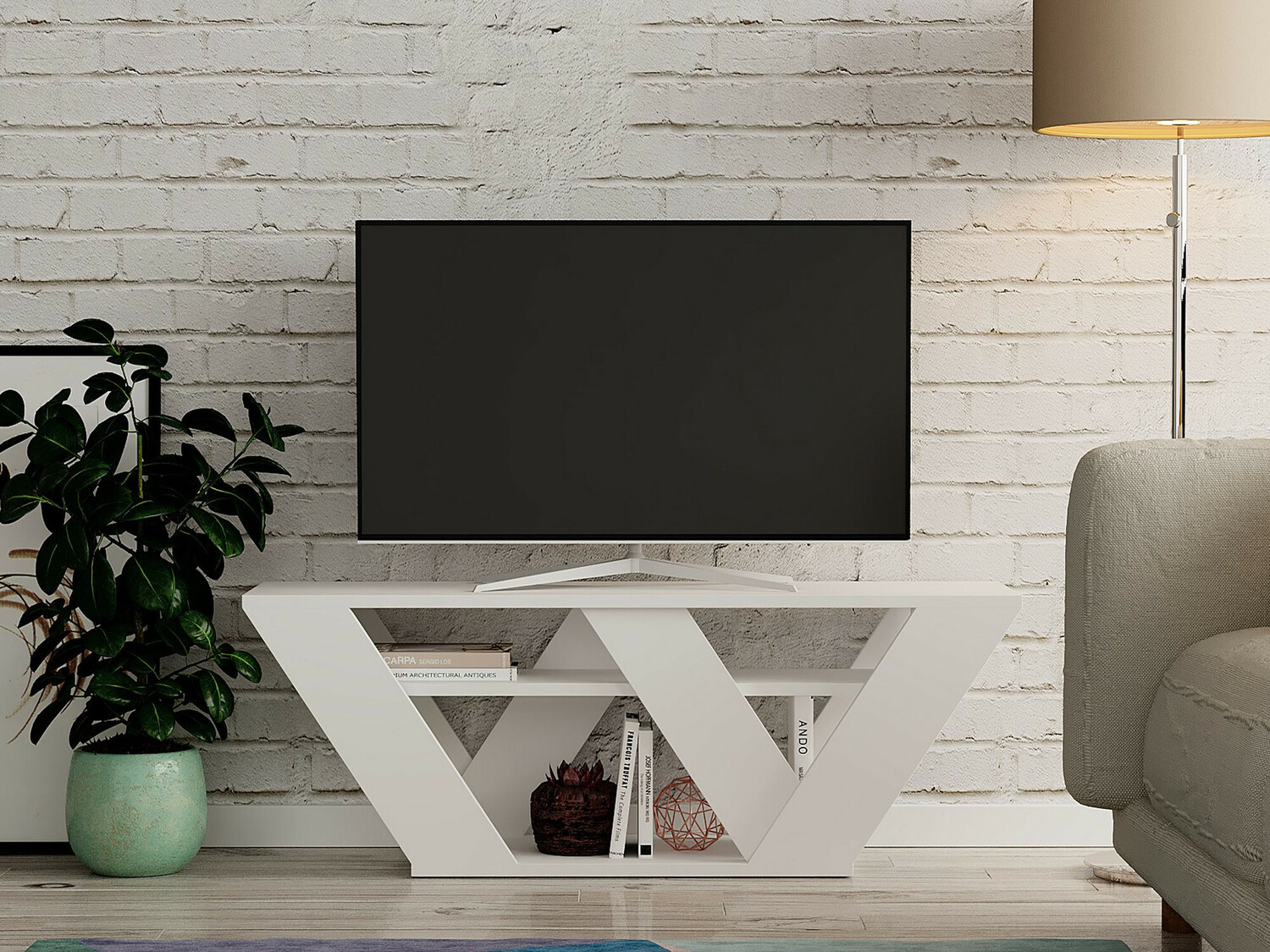 TV galds Kailua 457 (Balts)