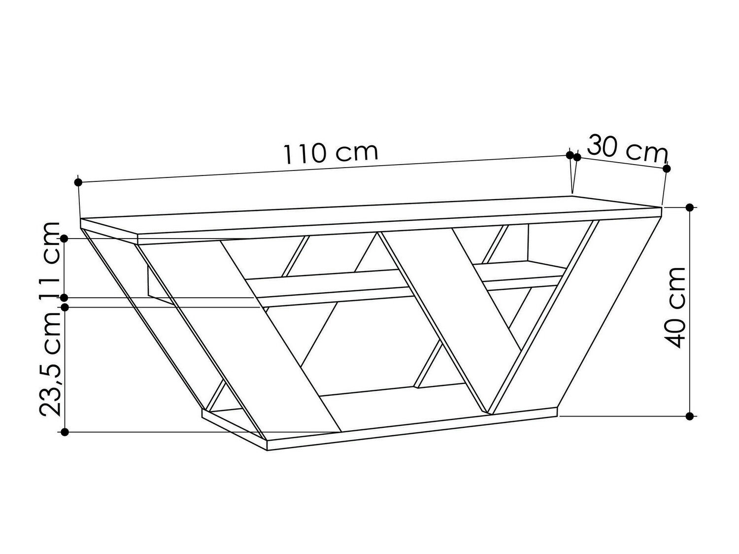 TV galds Kailua 457 (Ozols)