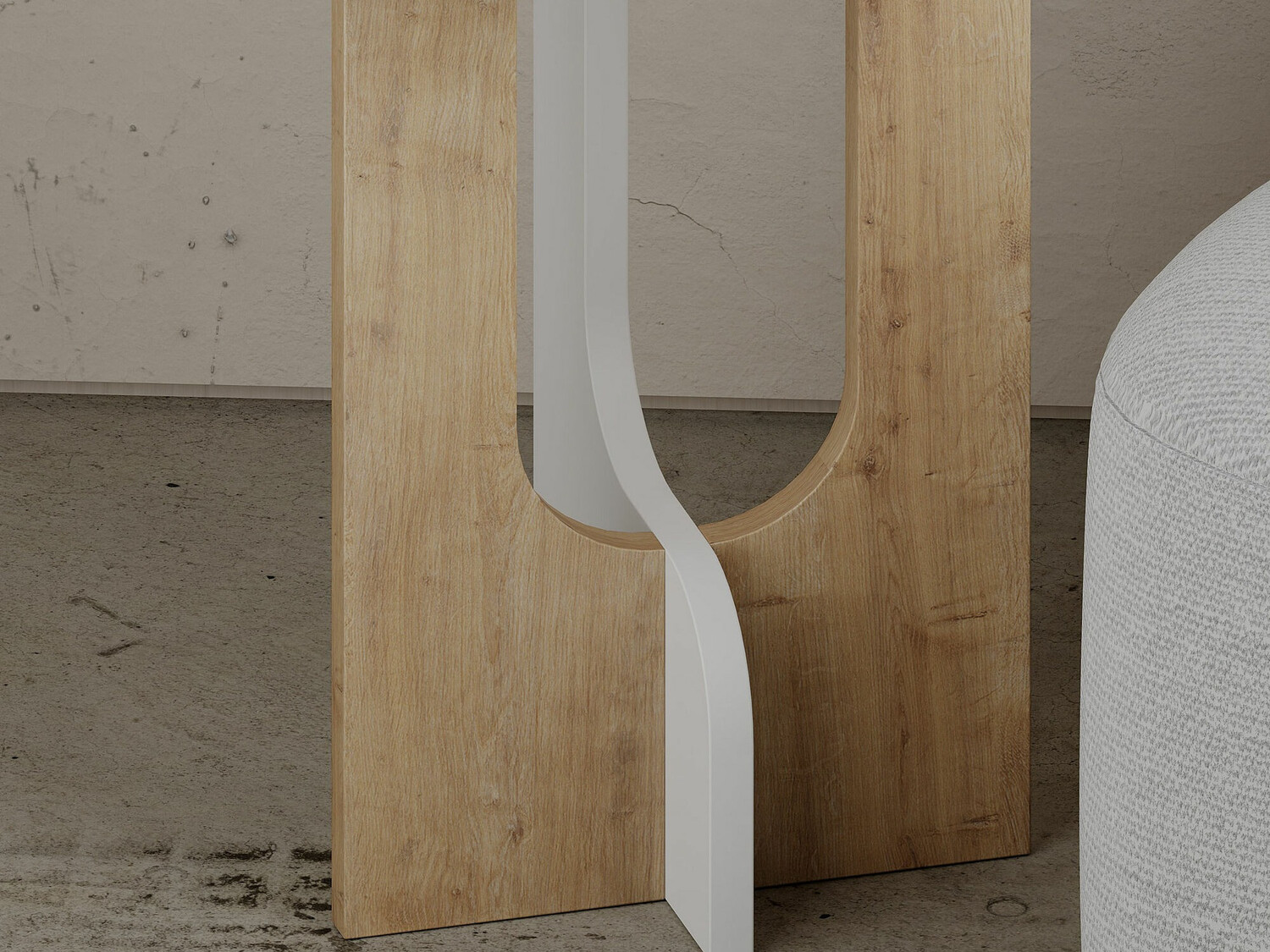 Kafijas galdiņš Kailua 467 (Ozols + Balts)