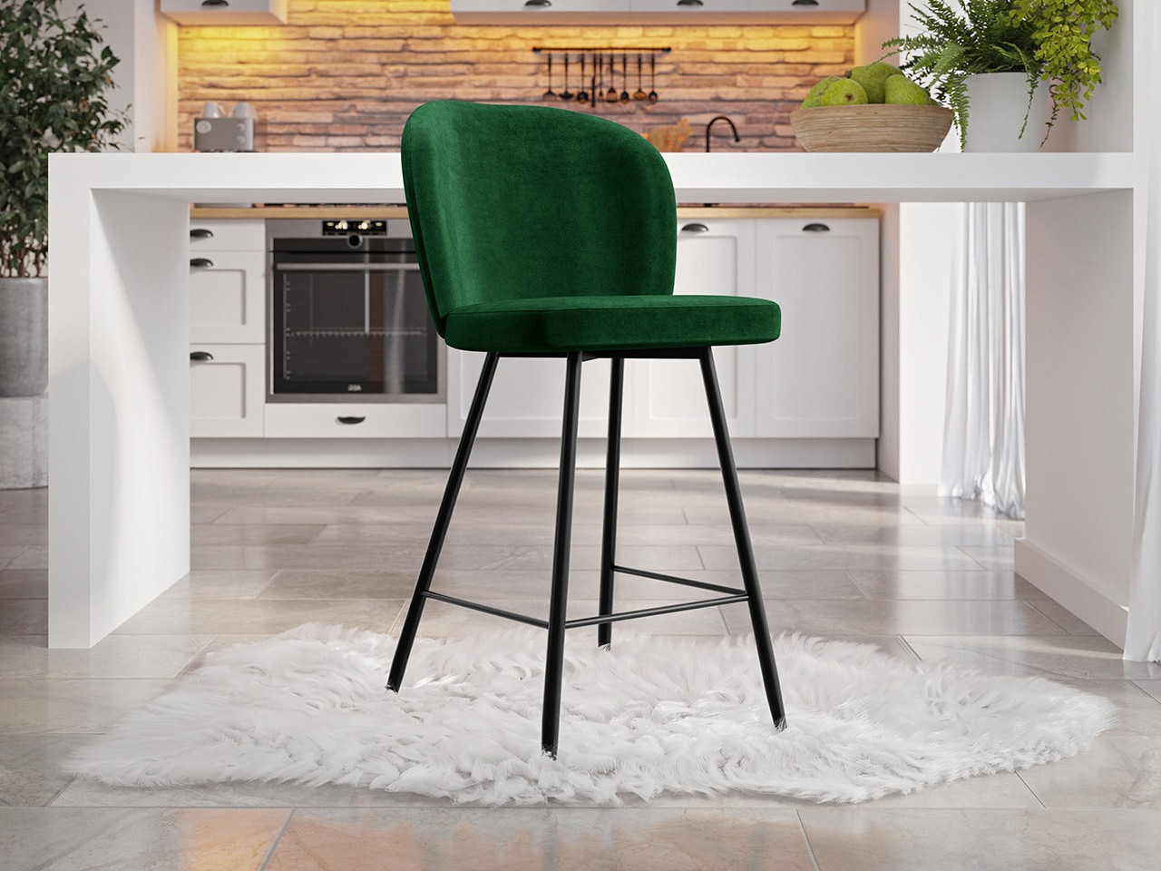 Bāra krēsls Jackson 101 (Melns + Magic Velvet 2225)