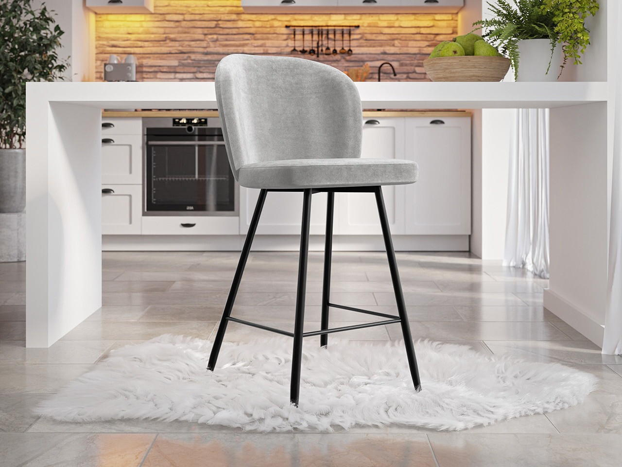 Bāra krēsls Jackson 101 (Melns + Magic Velvet 2240)