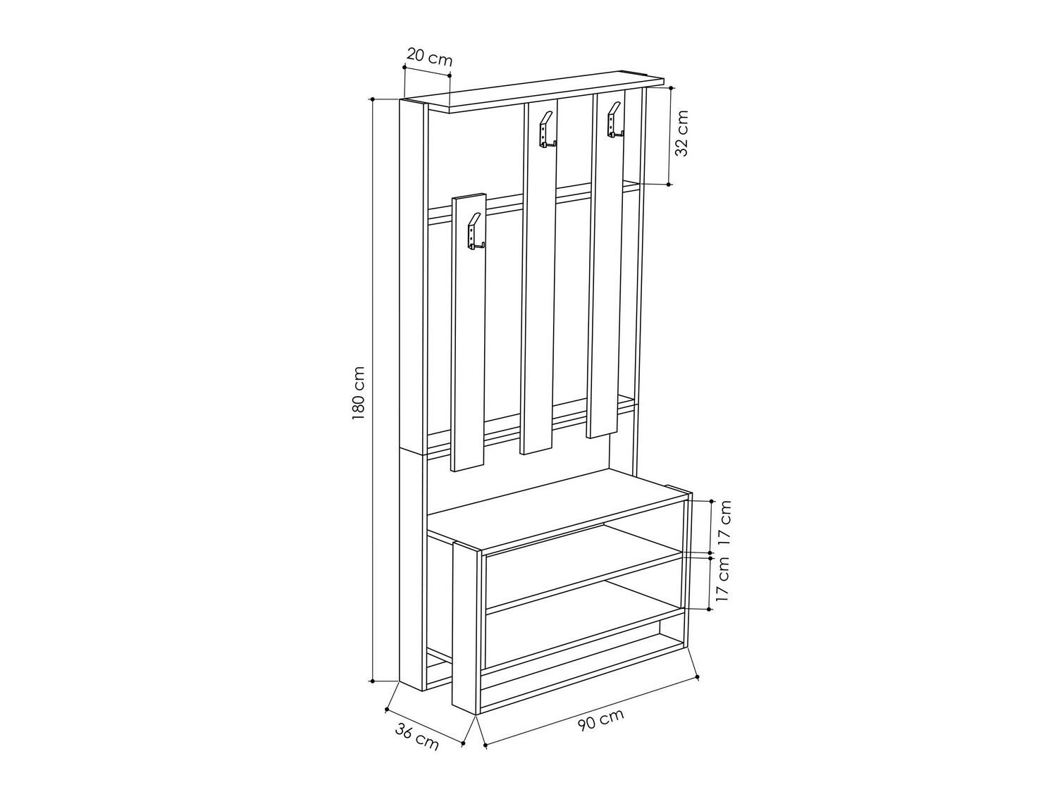 Priekšnama komplekts Kailua 537 (Balts + Ozols)