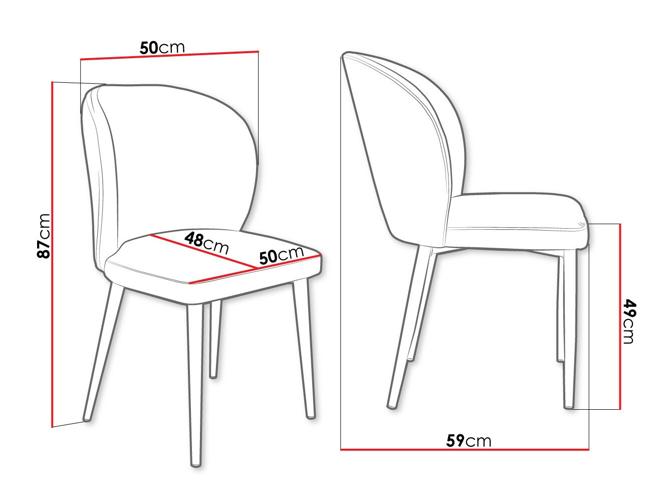 Krēsls Jackson 104 (Melns + Magic Velvet 2209)