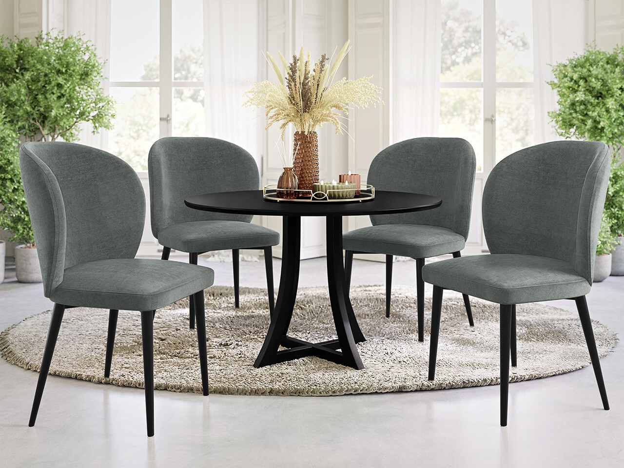 Krēsls Jackson 104 (Melns + Magic Velvet 2217)