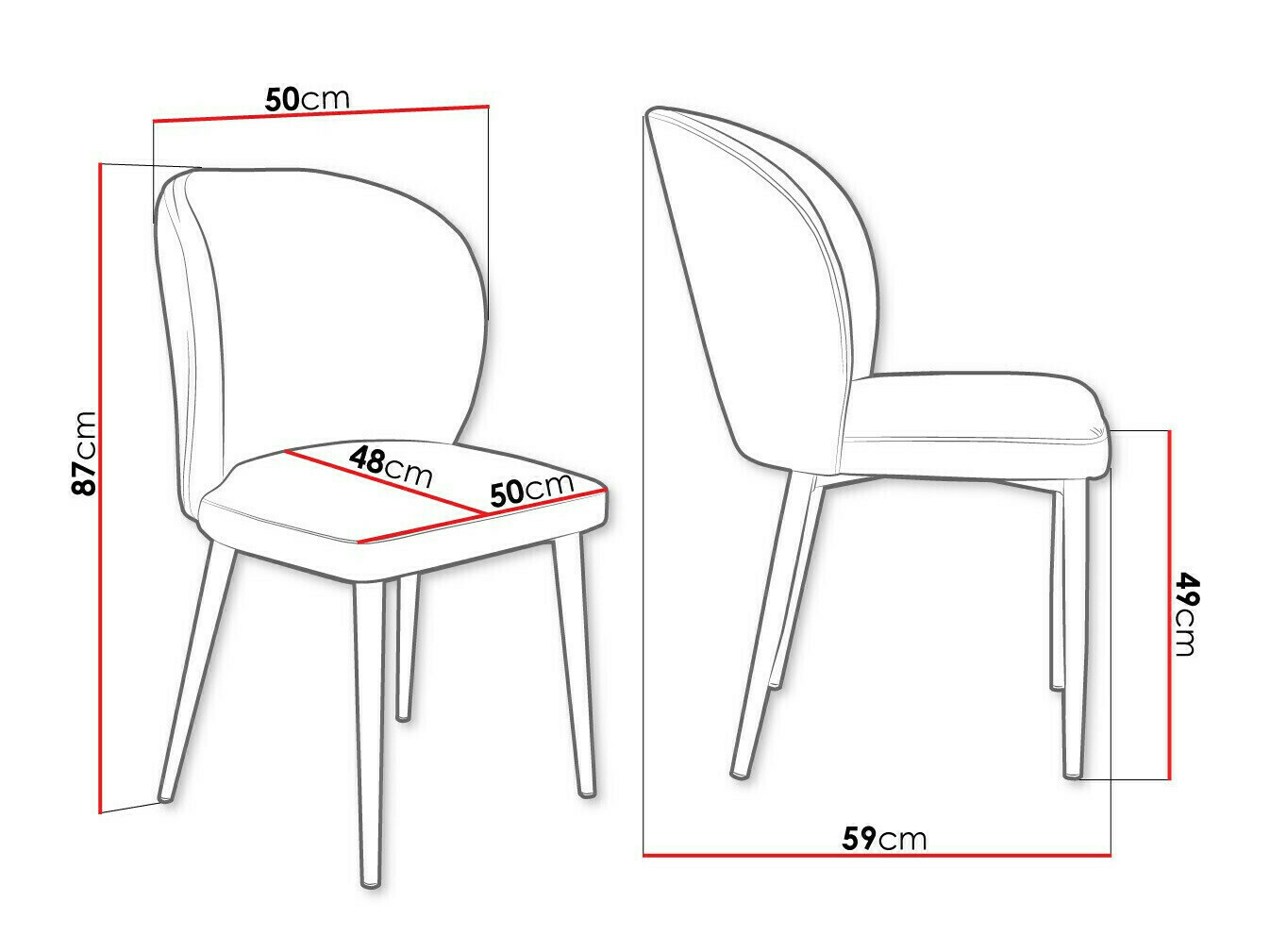 Krēsls Jackson 104 (Melns + Magic Velvet 2219)