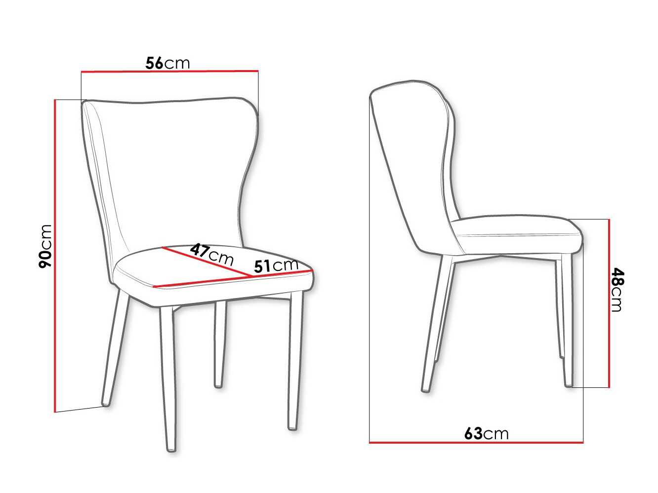 Krēsls Jackson 105 (Melns + Magic Velvet 2219)