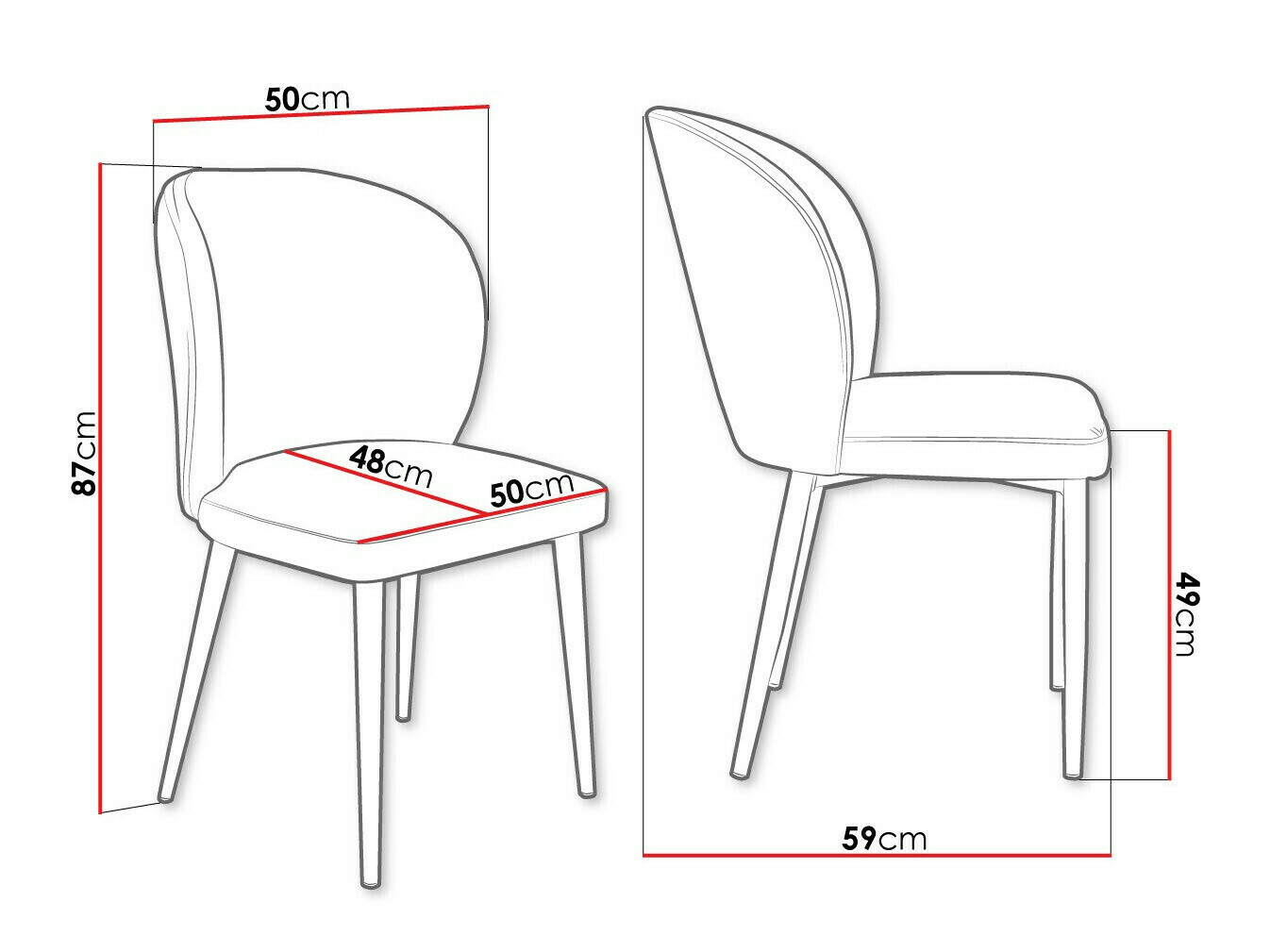 Стул Jackson 104 (Чёрный + Magic Velvet 2216)