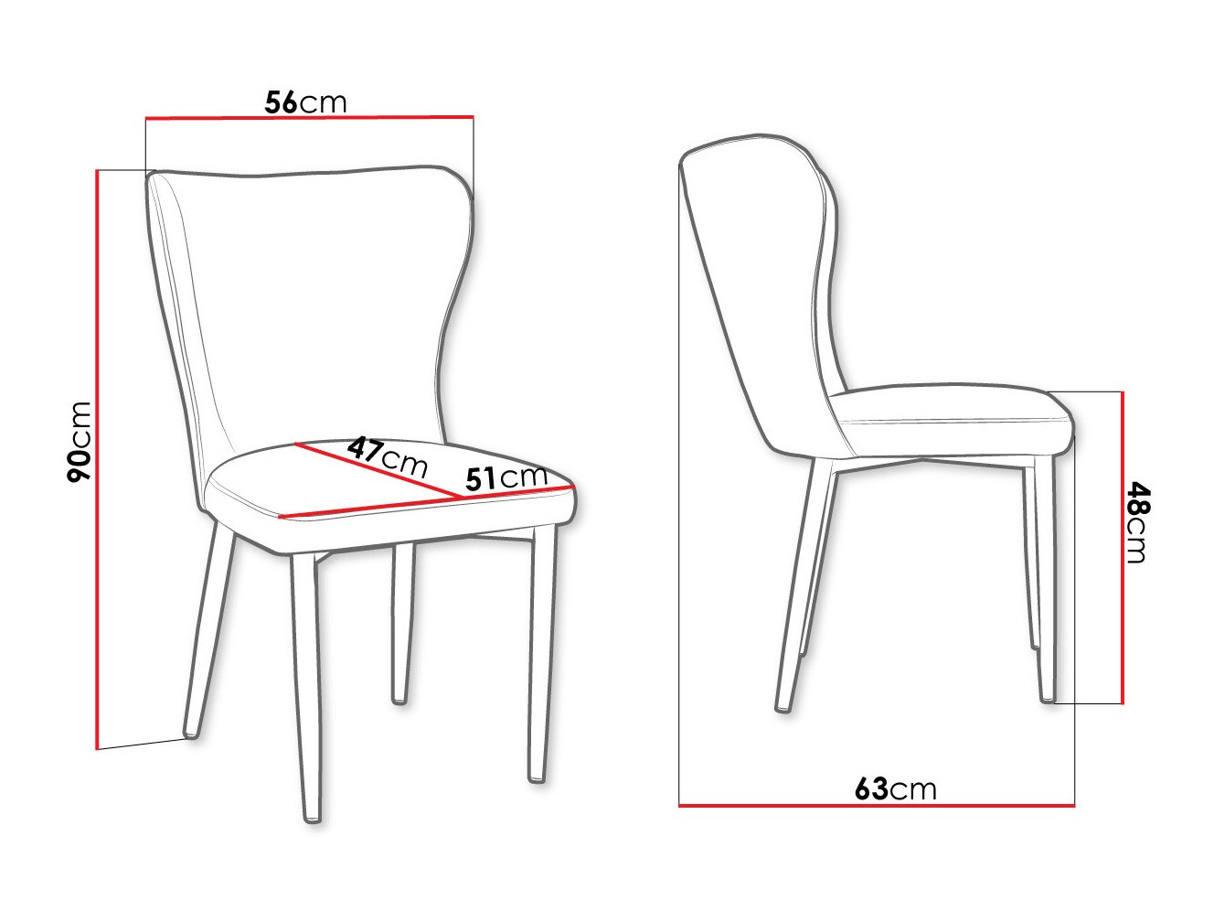 Стул Jackson 105 (Чёрный + Magic Velvet 2217)