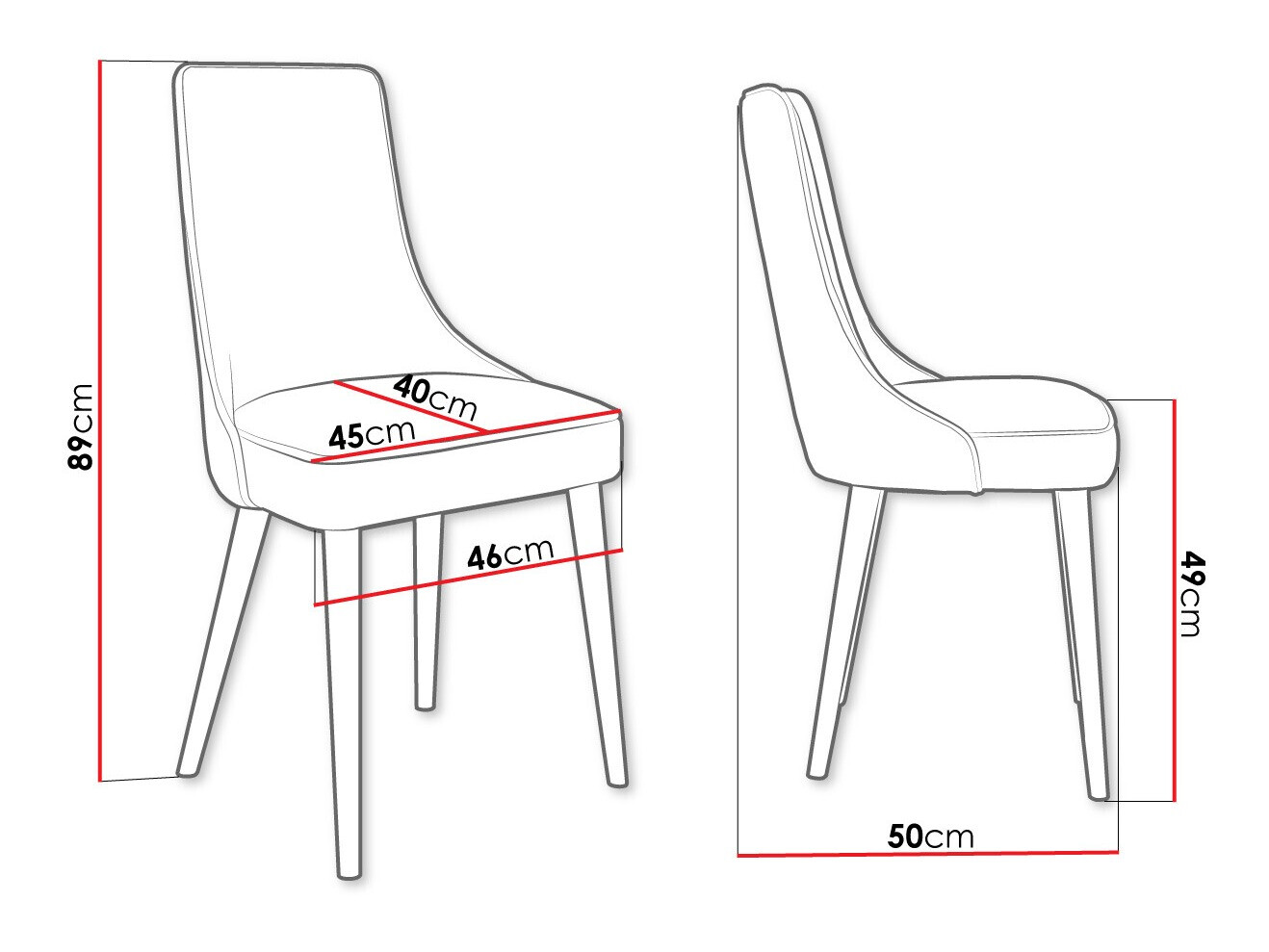 Krēsls Jackson 107 (Melns + Magic Velvet 2217)