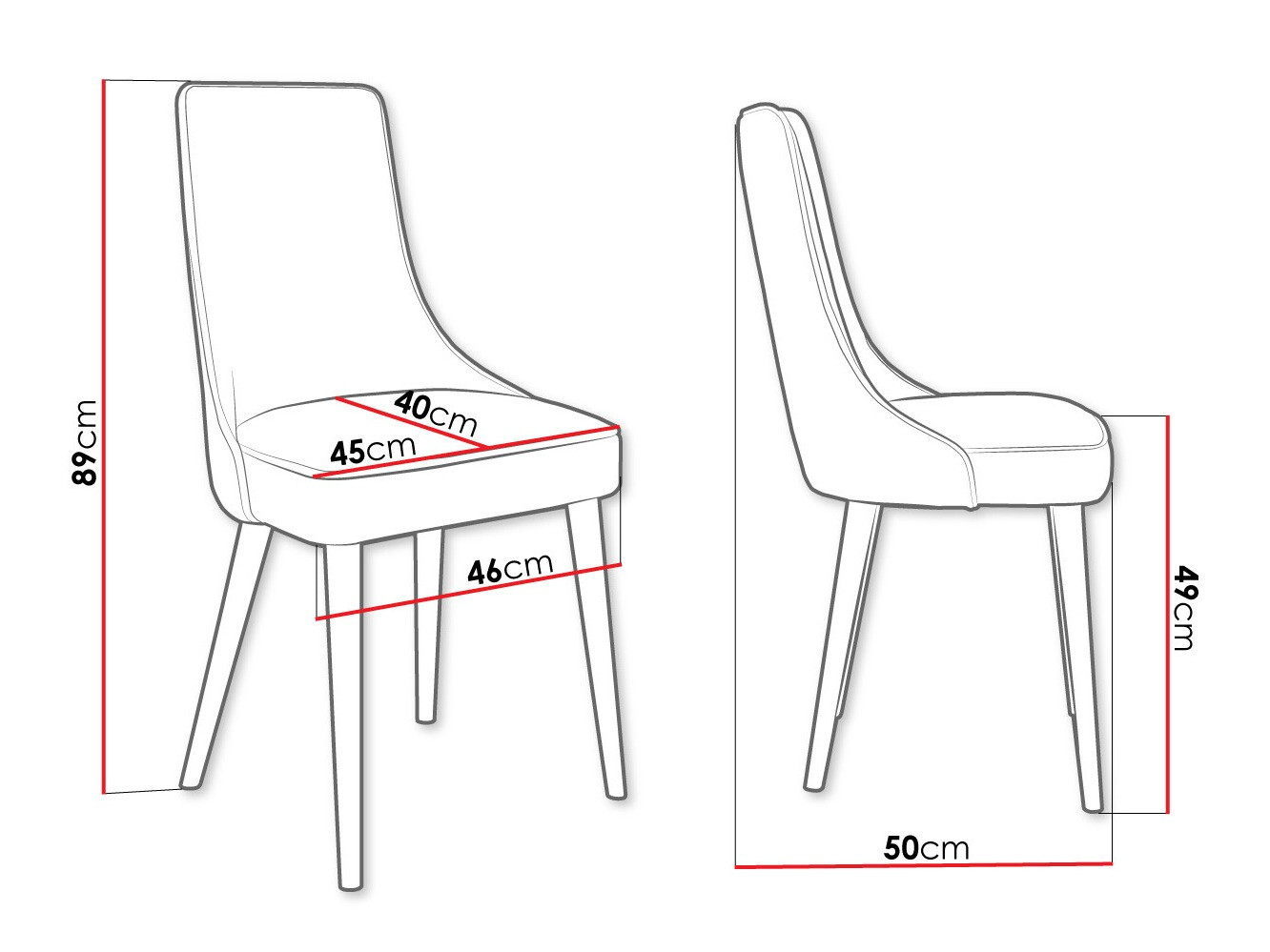 Krēsls Jackson 107 (Melns + Magic Velvet 2240)