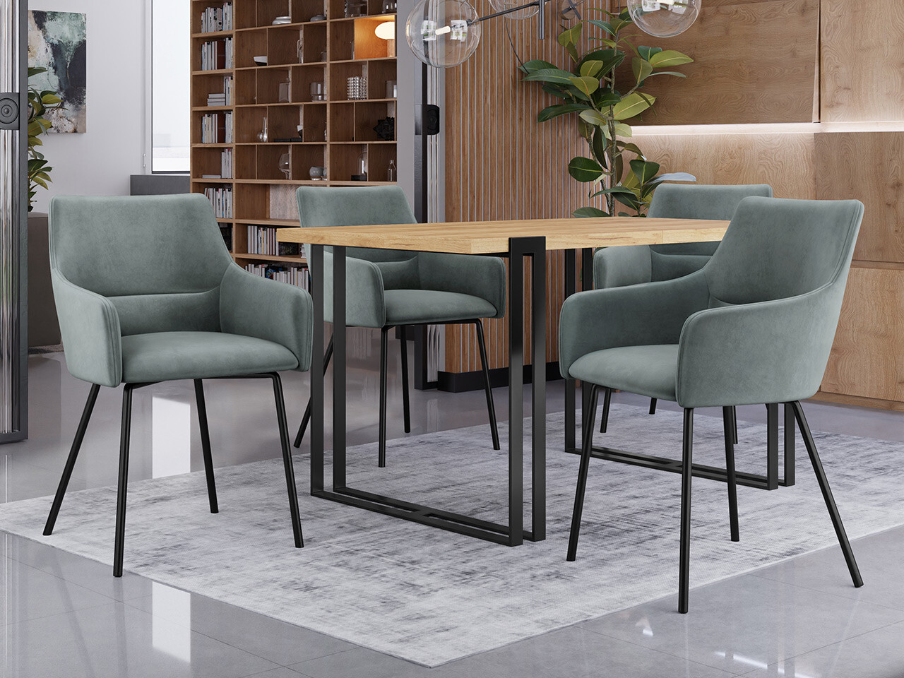 Krēsls Jackson 109 (Melns + Magic Velvet 2217)