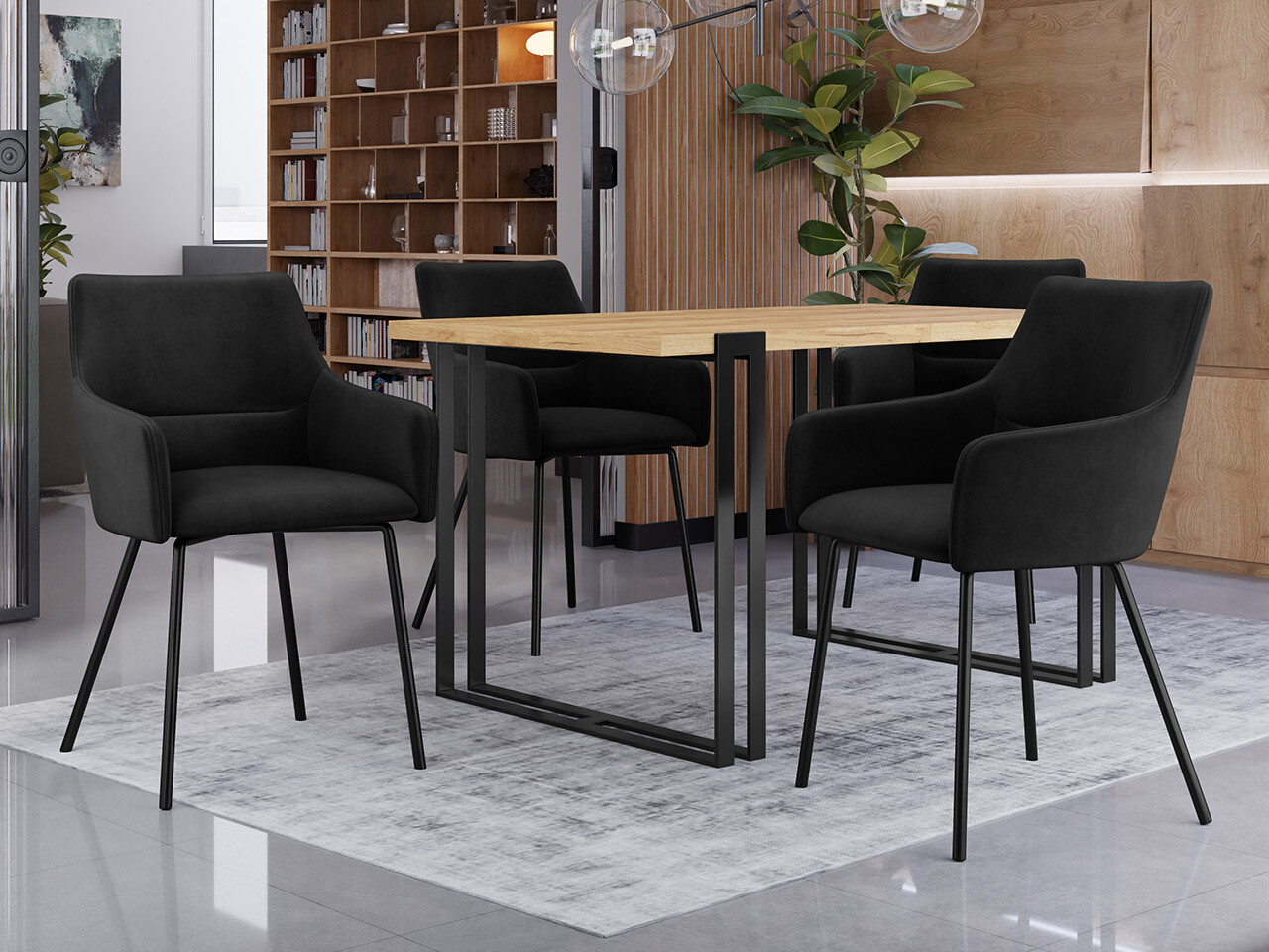 Krēsls Jackson 109 (Melns + Magic Velvet 2219)