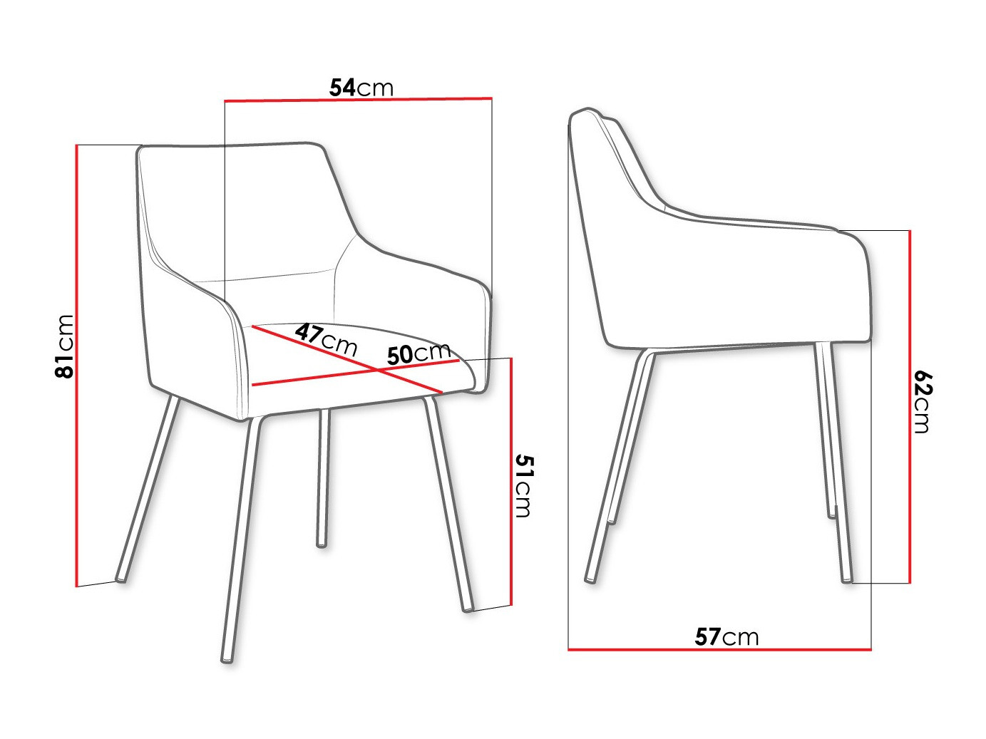 Krēsls Jackson 109 (Melns + Magic Velvet 2219)
