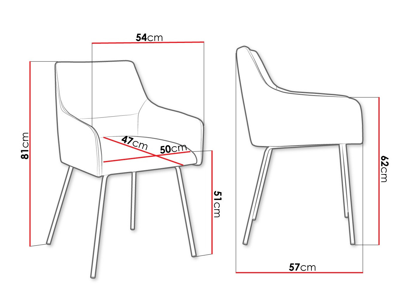 Krēsls Jackson 109 (Melns + Magic Velvet 2225)