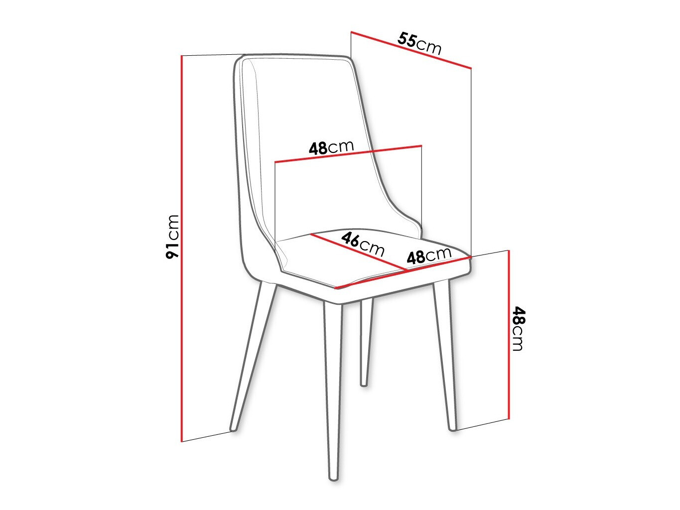 Стул Jackson 106 (Чёрный + Magic Velvet 2258)