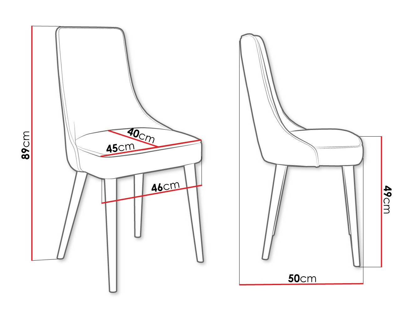 Стул Jackson 107 (Чёрный + Magic Velvet 2250)