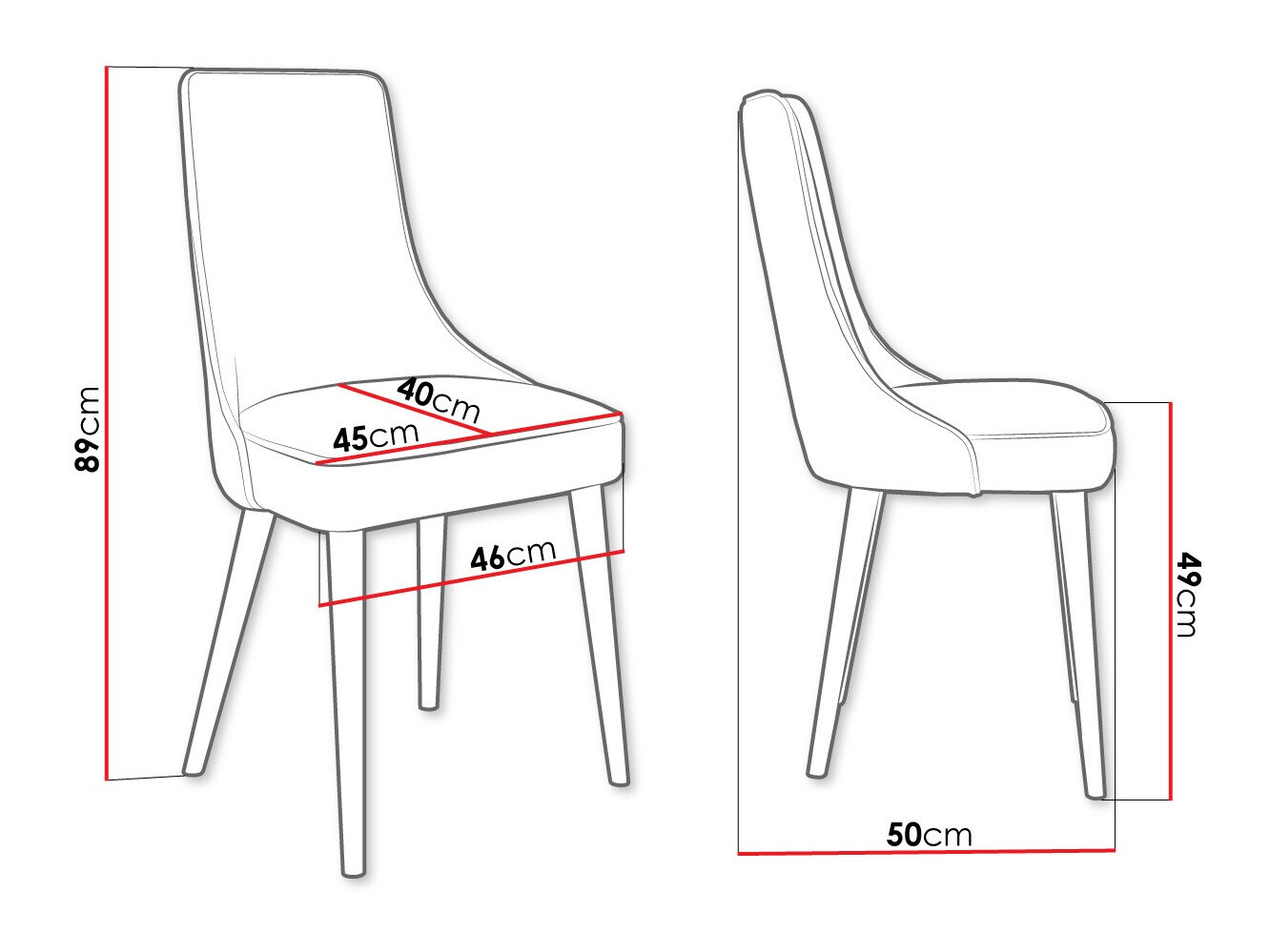 Стул Jackson 107 (Чёрный + Magic Velvet 2258)