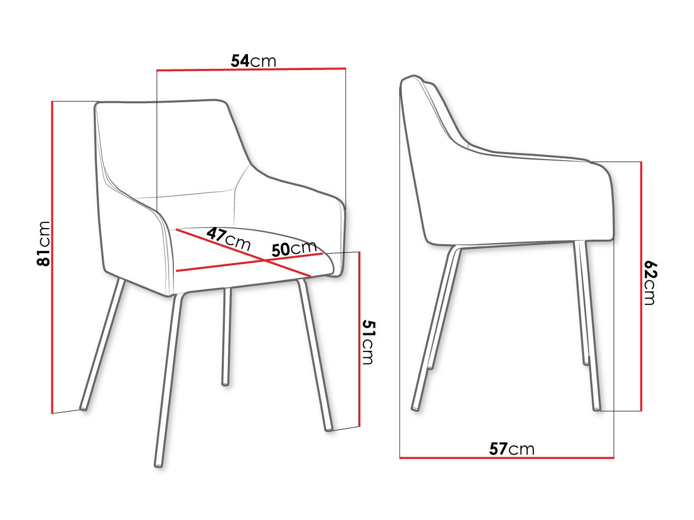 Krēsls Jackson 109 (Melns + Magic Velvet 2240)