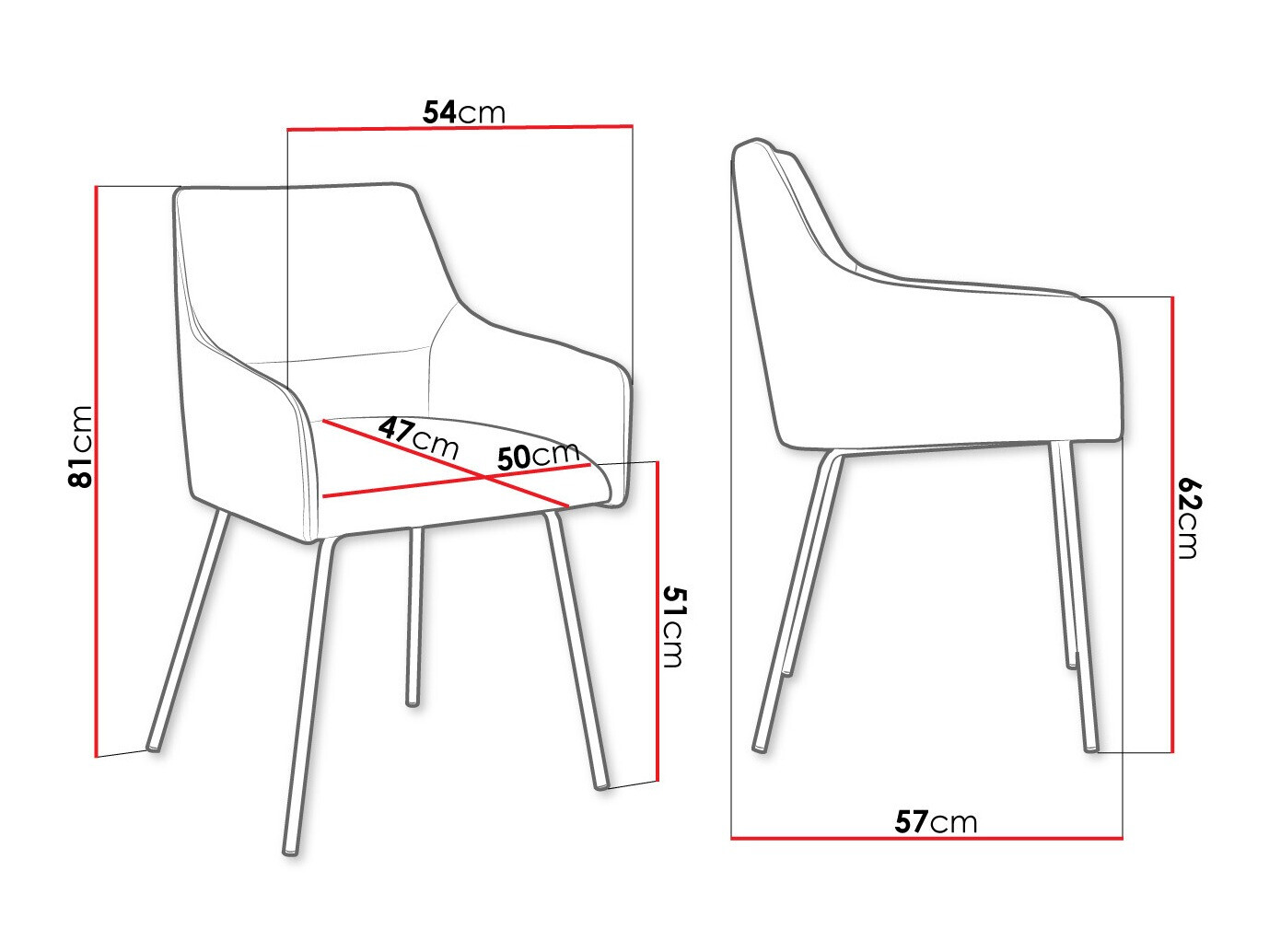 Krēsls Jackson 109 (Melns + Magic Velvet 2258)
