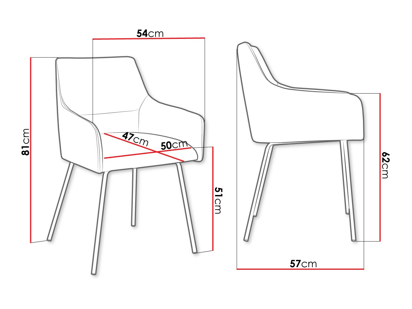 Стул Jackson 109 (Чёрный + Magic Velvet 2250)