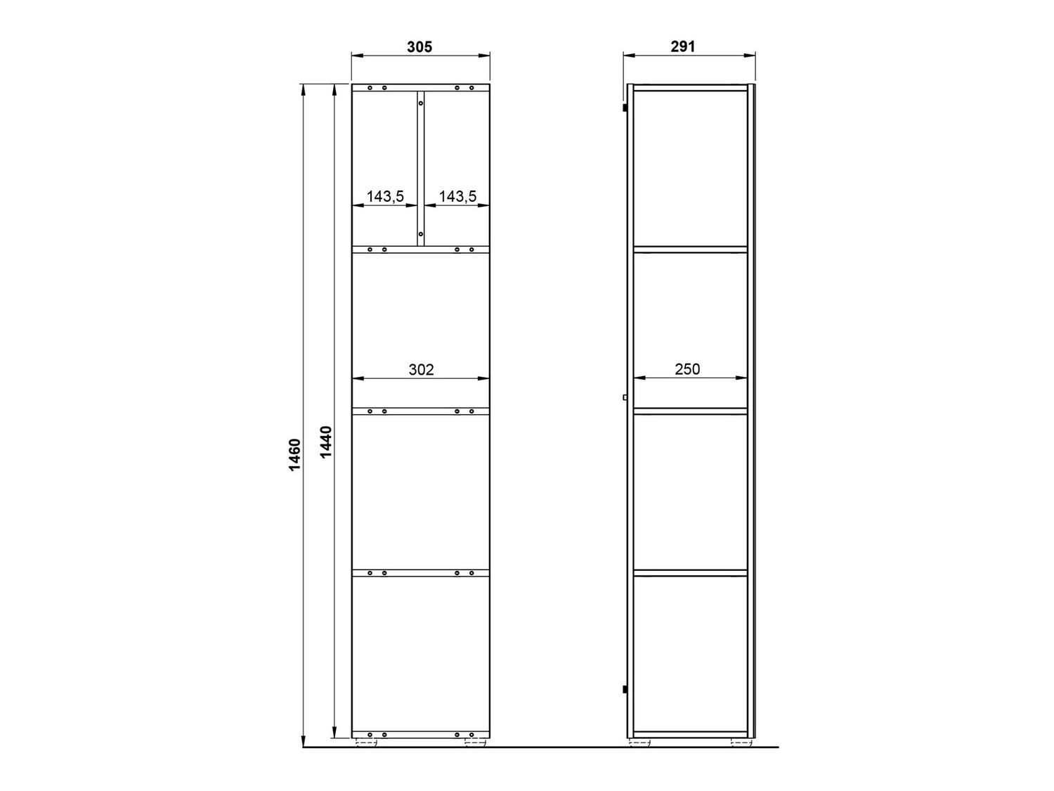 Vannas istabas plaukts Catvera 100