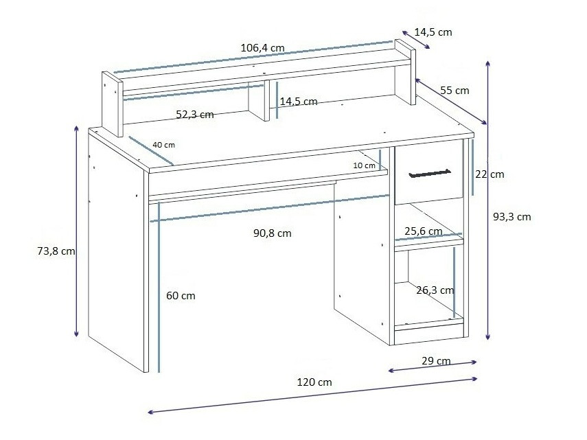 Rakstāmgalds Kailua 591 (Antracīts)