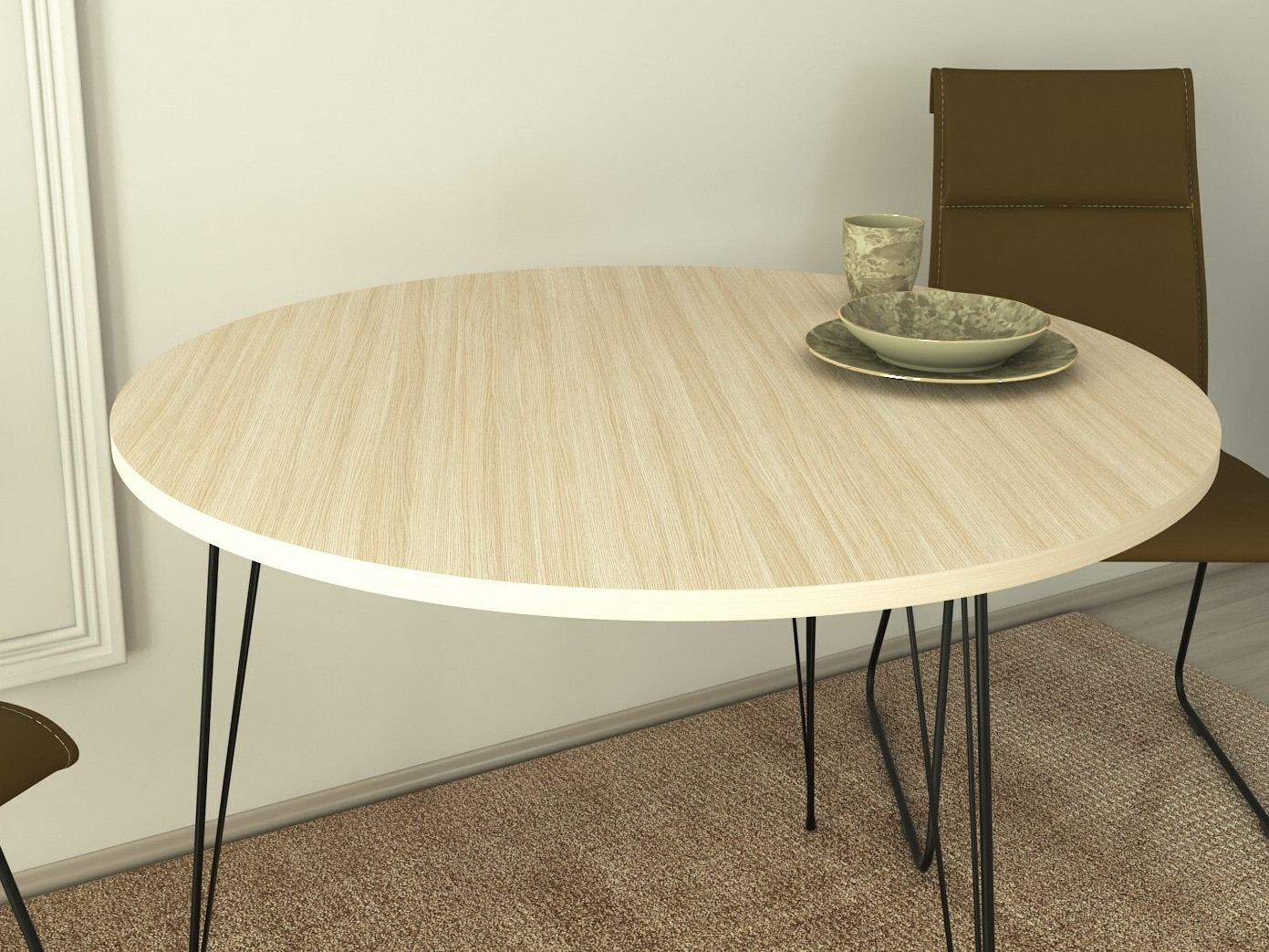 Cтол Kailua 597 (Дуб + Чёрный)