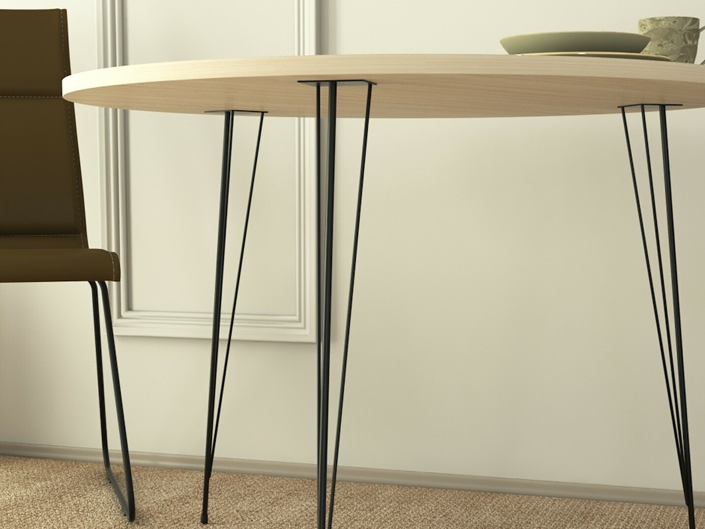 Cтол Kailua 597 (Дуб + Чёрный)