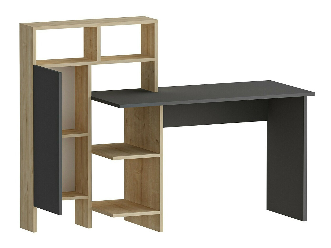 Письменный cтол Kailua 594 (Антрацит + Дуб)