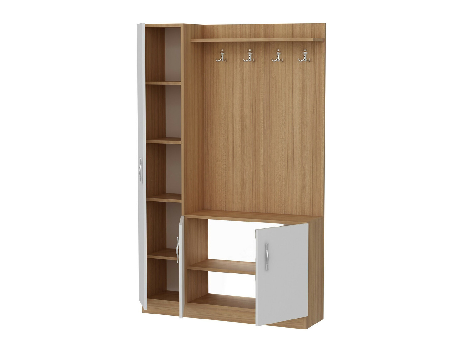 Priekšnama komplekts Kailua 595 (Balts + Tīkkoks)