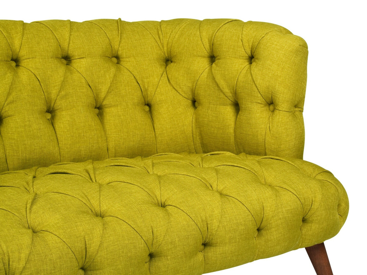 Chesterfield dīvāns Altadena 249 (Dzeltenīgi zaļš)