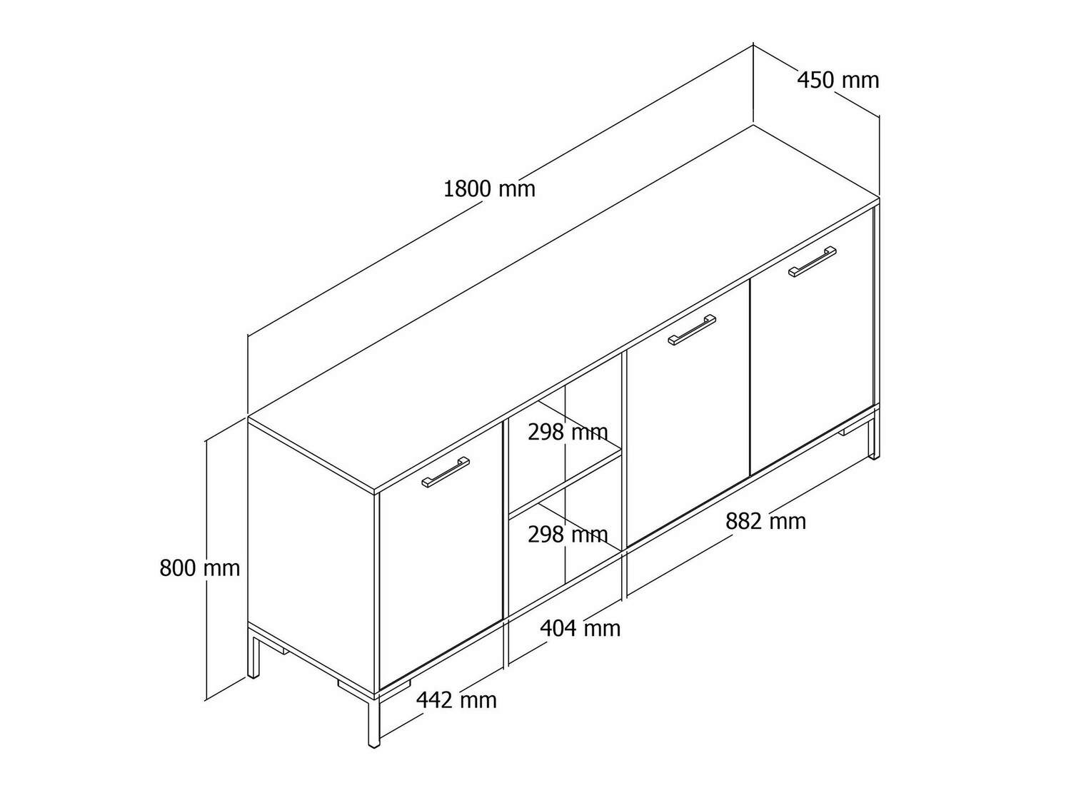 Skapis Nolcava 101 (Balts + Ozols)