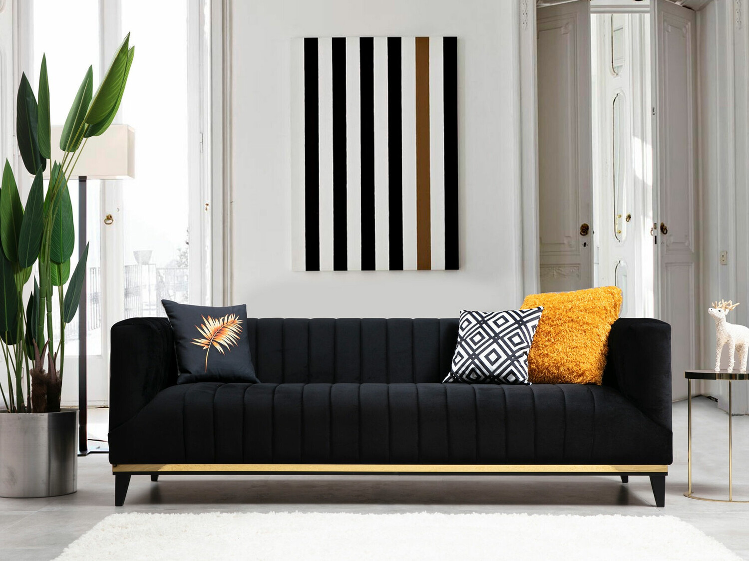 Dīvāns Altadena 243 (Melns)