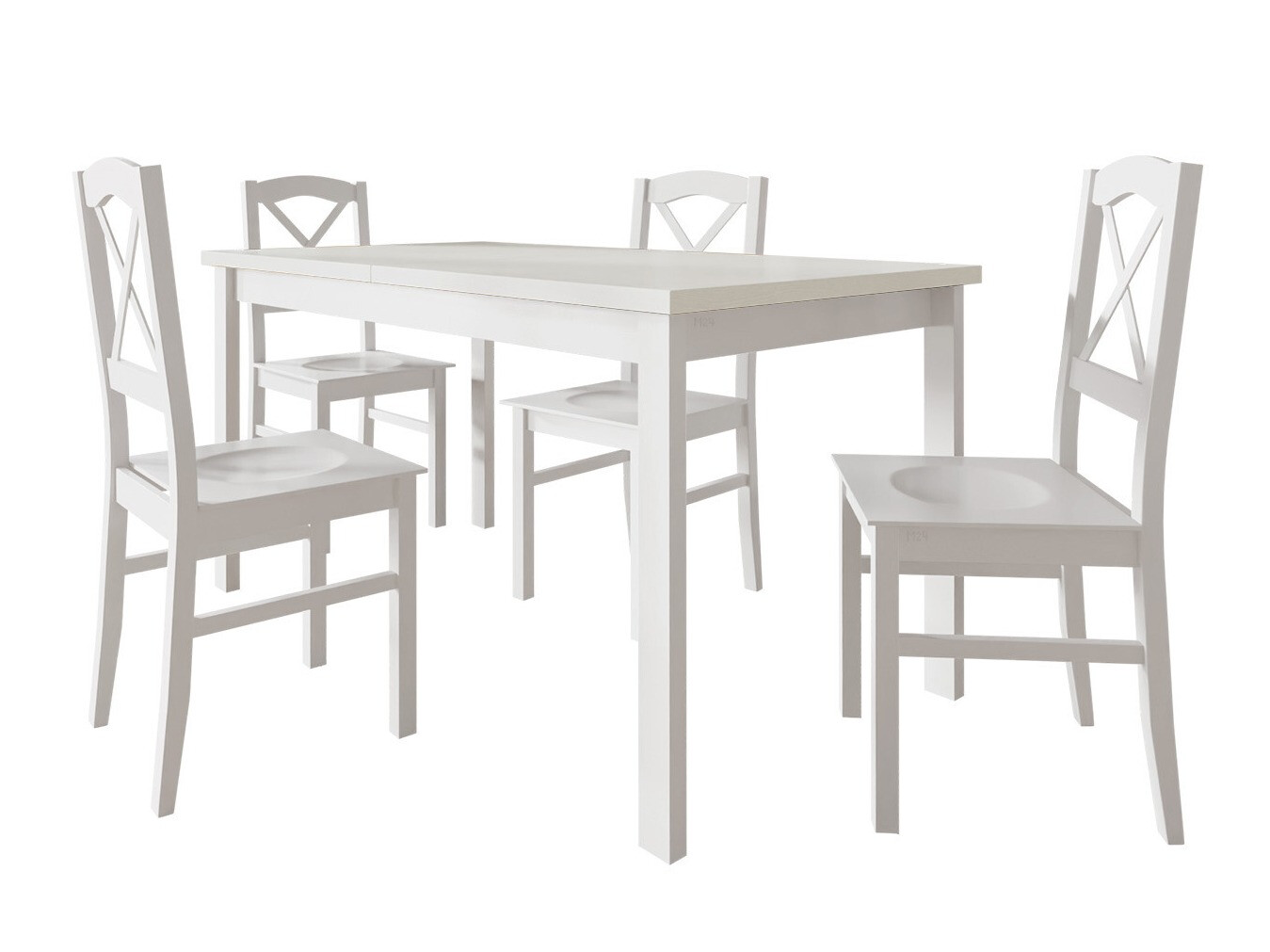 Ēdamistabas komplekts Victorville 286 (Balts)