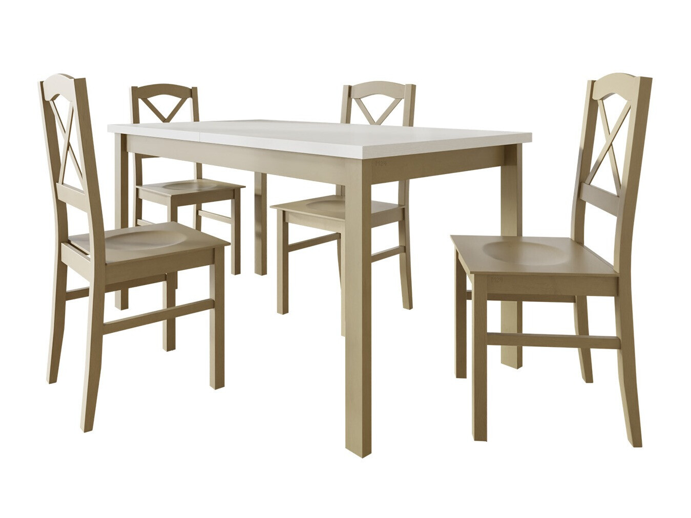 Ēdamistabas komplekts Victorville 286 (Sonomas ozols + Balts)