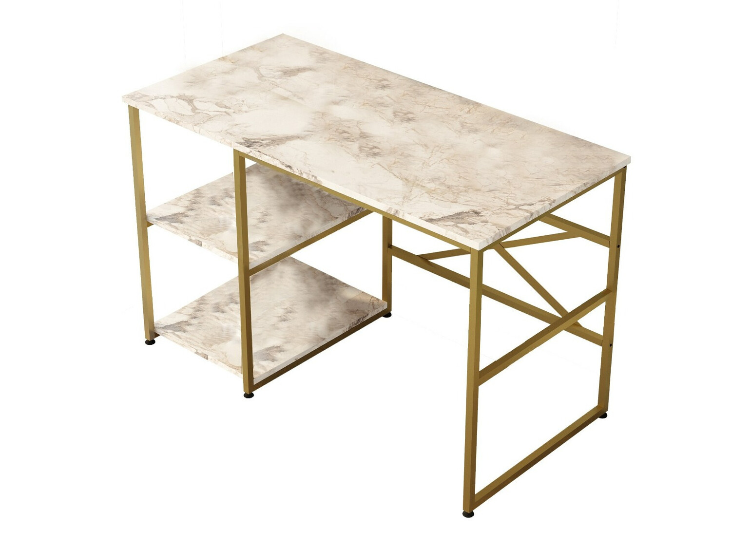 Rakstāmgalds Kailua 668 (Zelta + Balts marmors)