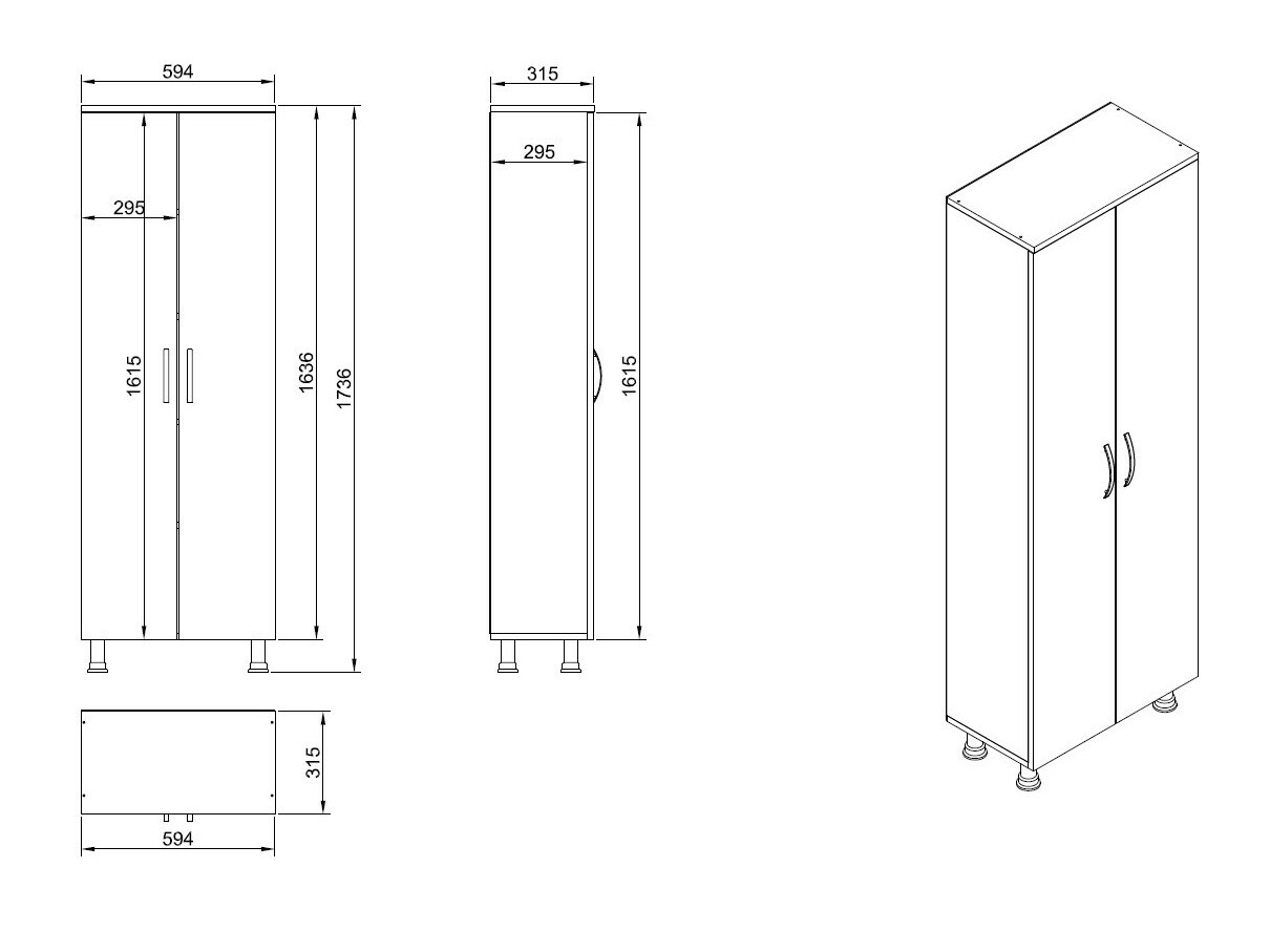 Stāvošs vannas skapītis Kailua 2075