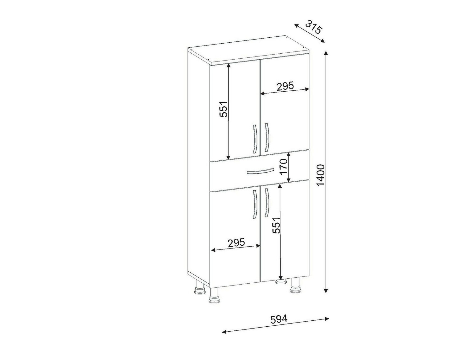 Stāvošs vannas skapītis Kailua 2076