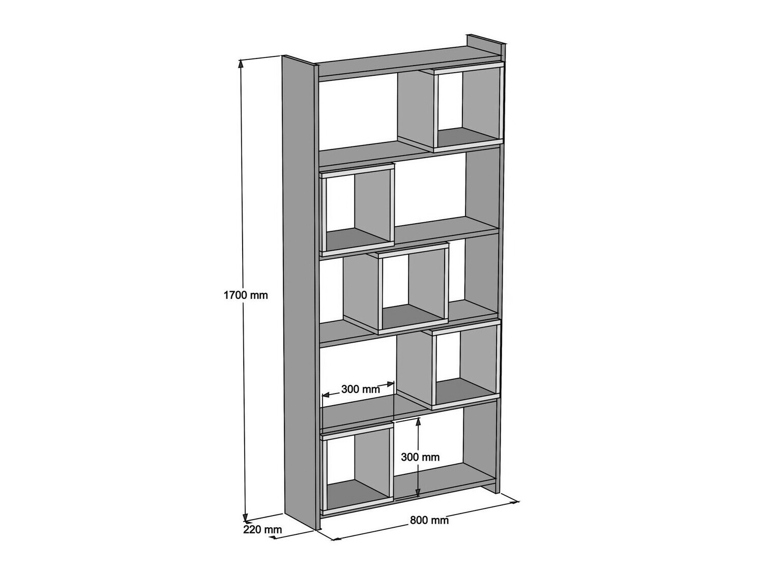Plaukts Kailua 666 (Zils + Riekstkoks)