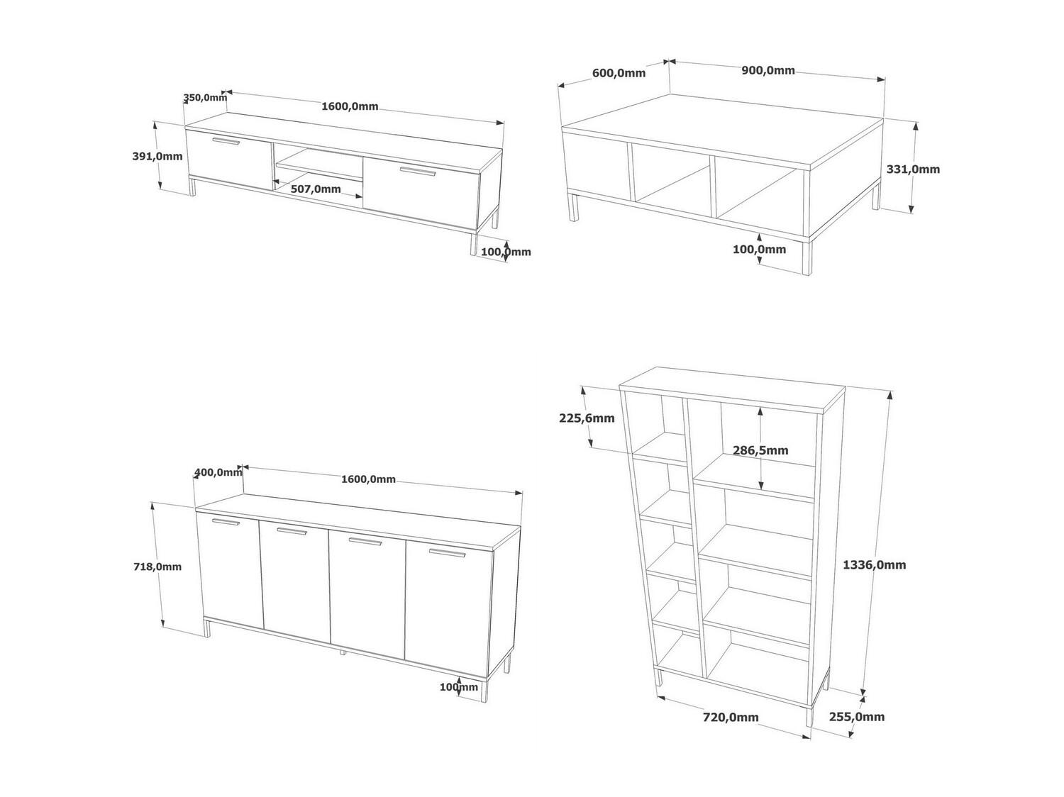 Viesistabas komplekts Kailua 729