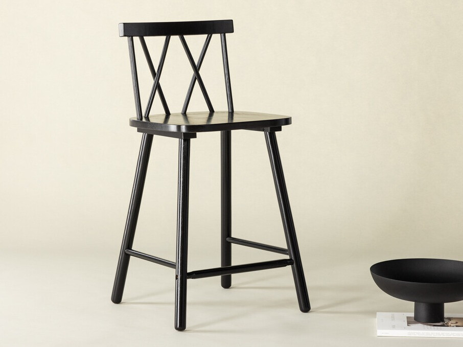 Zemais bāra krēsls Dallas 4202 (Melns)