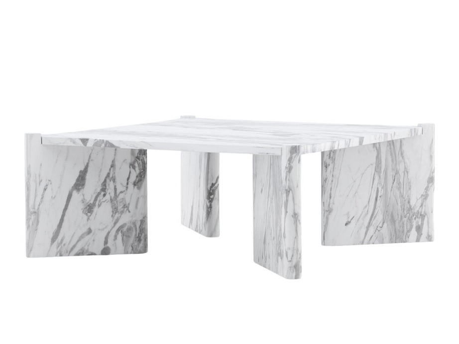 Žurnālu galdiņš Dallas 4198 (Balts marmors)