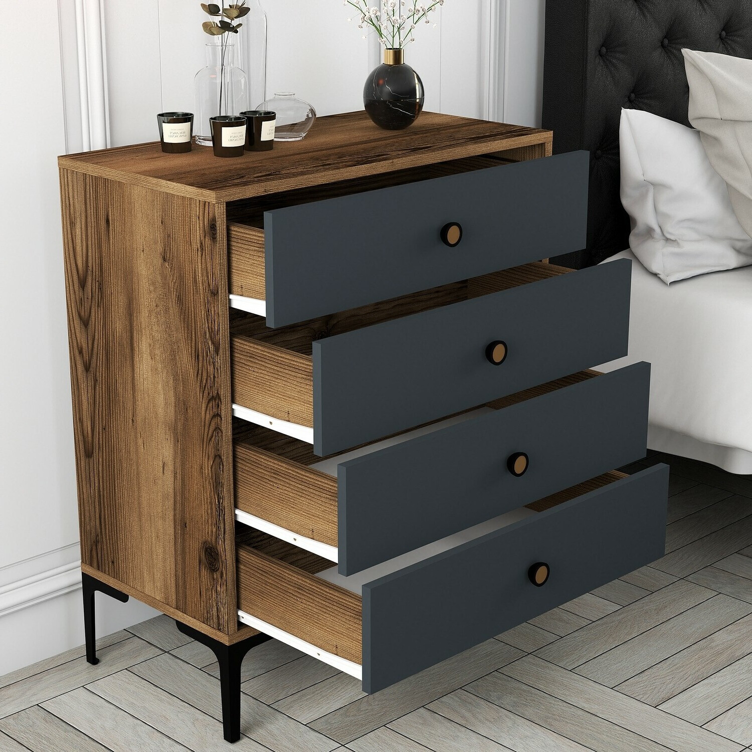 Kомод Kailua 771 (Грецкий орех + Anhtracite)