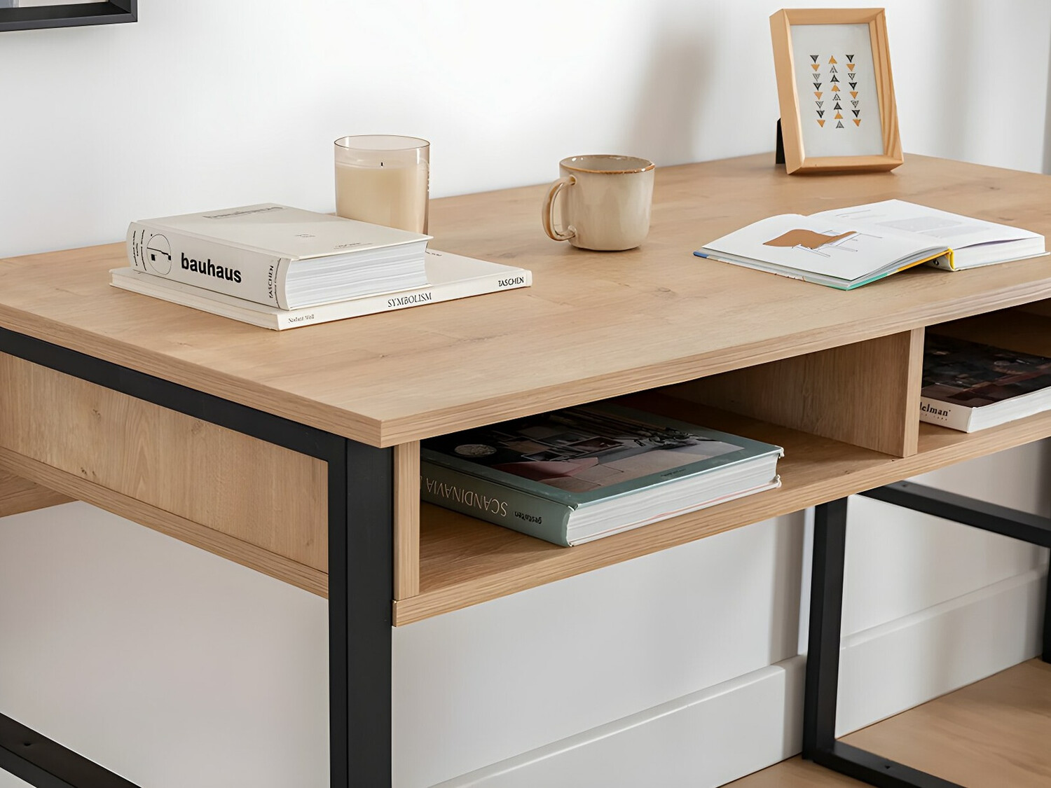 Rakstāmgalds Kailua 737 (Melns + Gaišs koks)