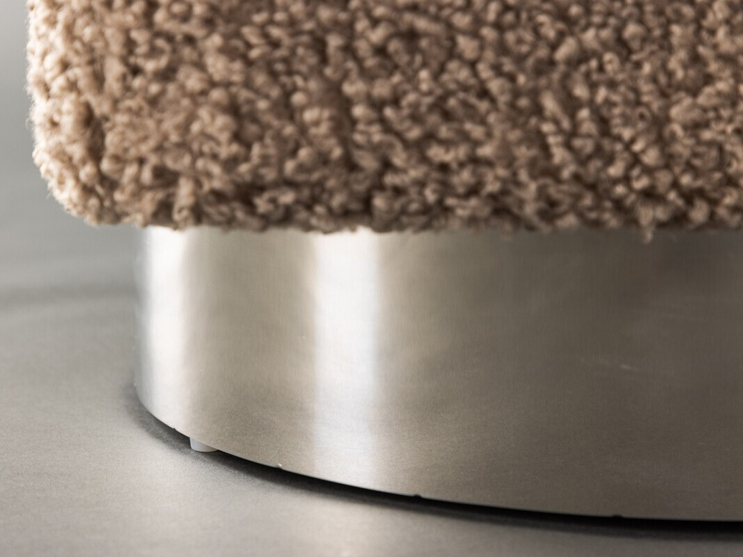 Пуф Dallas 4219 (Коричневый + Серебряный)