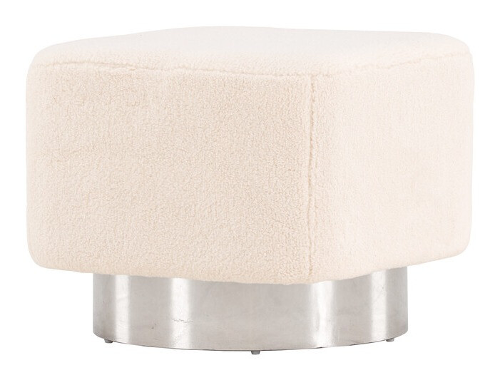 Пуф Dallas 4219 (Светло-коричневый + Серебряный)