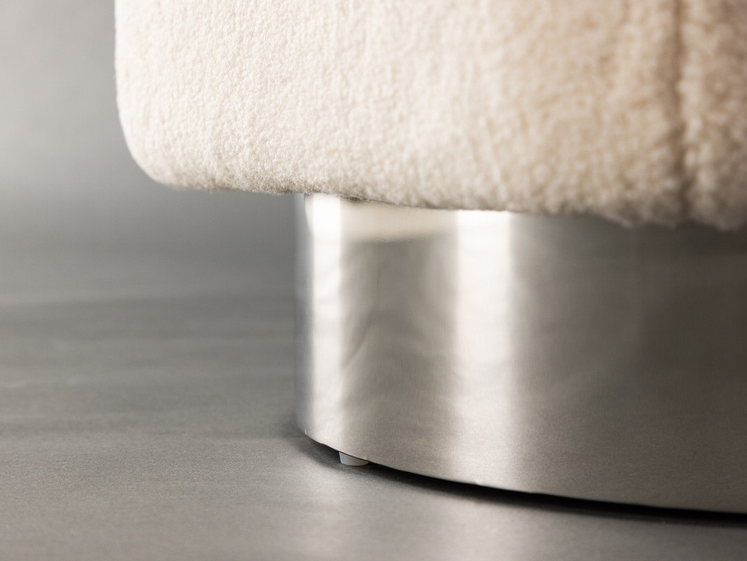 Пуф Dallas 4219 (Светло-коричневый + Серебряный)